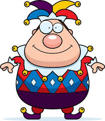 <p>bufón, bromista</p>