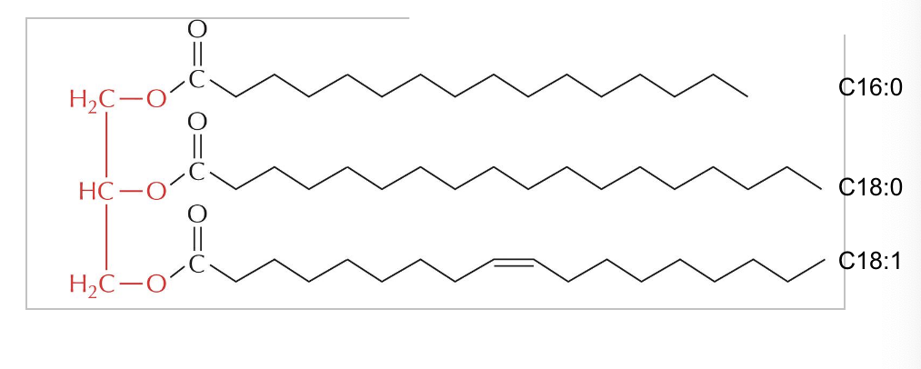 <p>first # = # of Cs</p><p>second # = # of double bond</p>
