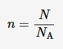 <p>6.02 × 10^(23), is an SI unity for amount of substance and it has symbol n</p><ul><li><p>N = number of molecules</p></li><li><p>NA = Avogadro constant</p></li></ul><p></p>
