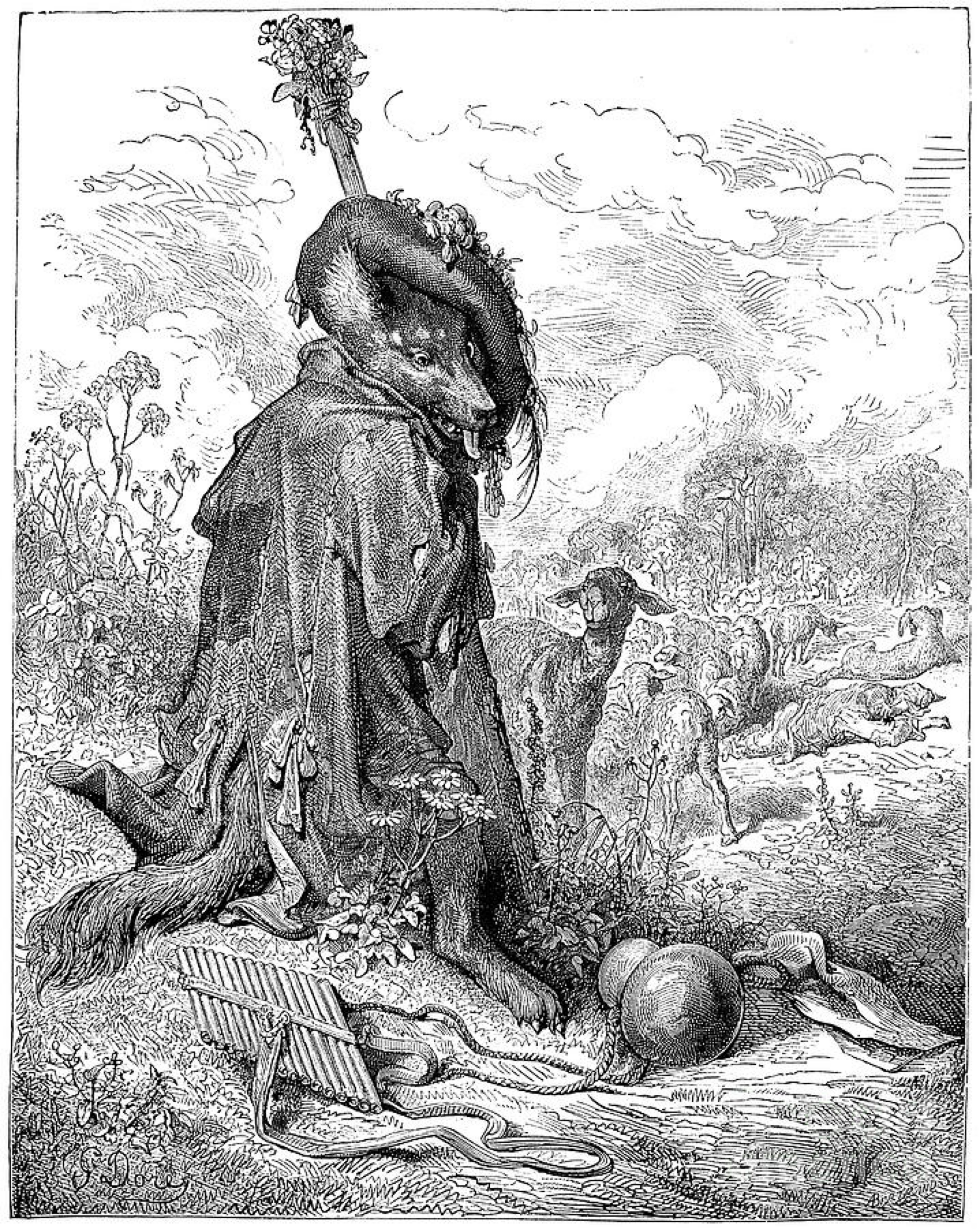 <p>Les Fables de la Fontaine was a French translation of Aesop’s Fables, and was illustrated featuring anthropomorphised animals by _______. </p>