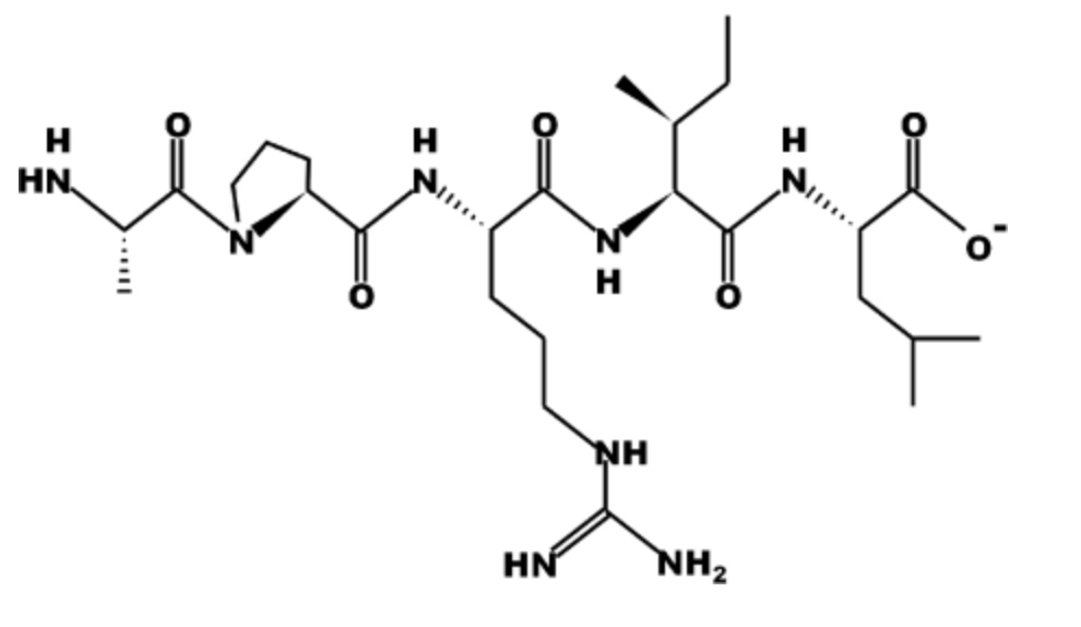 <p>Part A: &nbsp;How many amino acids are in the peptide above? <strong>(Enter your answer as a whole number.)</strong></p><p>Part B: &nbsp;Identify the N-terminal amino acid in the peptide? <strong>(Enter your answer as the 3 letter abbreviation of the amino acid).</strong></p><p>Part C; &nbsp;&nbsp;Identify the C-terminal amino acid in the peptide? <strong>(Enter your answer as the 3 letter abbreviation of the amino acid)</strong>.</p><p>Part D: Input the entire sequence of the peptide using only the one letter codes.&nbsp;&nbsp;(<strong>Please enter as uppercase letters and do not include punctuation.)</strong></p><p>Part E: Is the peptide drawn at an acidic (below pH 7) or basic (above pH 7) pH? Hint: Look at what groups are protonated/deprotonated.&nbsp; <strong>(Enter only 'acidic' or 'basic' as your answer).</strong></p><p></p>