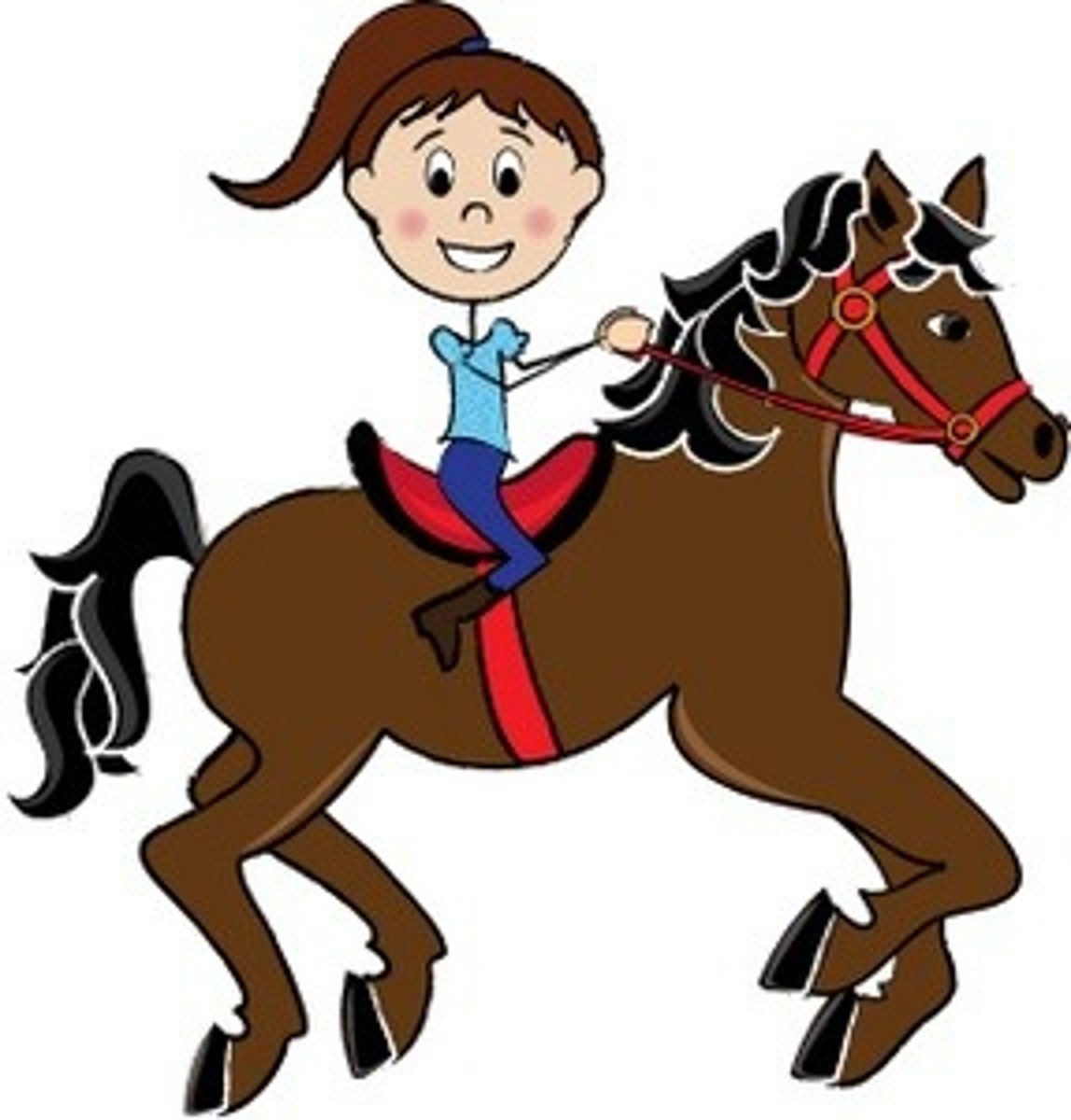 <p>to ride a horse</p>