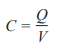 <p>The amount of charge a capacitor can store per unit of p.d </p><ul><li><p>(Farads)</p></li></ul><p></p>