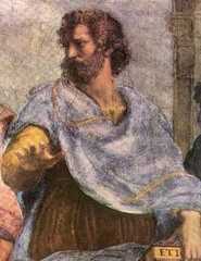 <p>Greek philosopher. A pupil of Plato, the tutor of Alexander the Great, and the author of works on logic, metaphysics, ethics, natural sciences, politics, and poetics, he profoundly influenced Western thought. In his philosophical system, which led him to criticize what he saw as Plato&apos;s metaphysical excesses, theory follows empirical observation and logic, based on the syllogism, is the essential method of rational inquiry.</p>