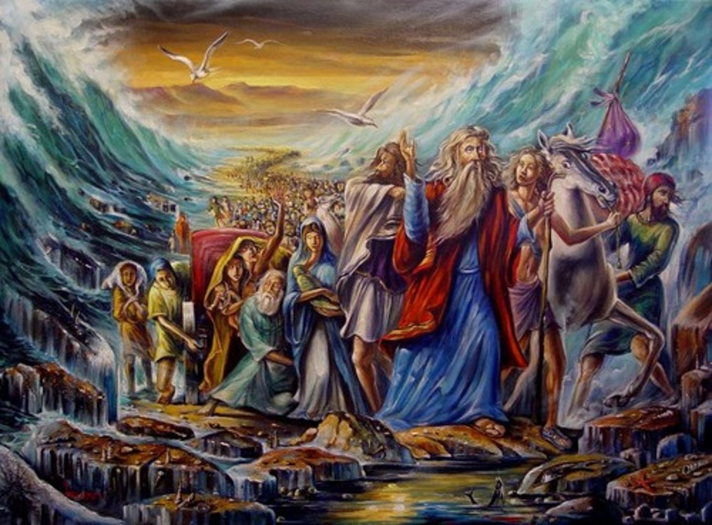 <p>escape of the Israelites from slavery in Egypt</p>