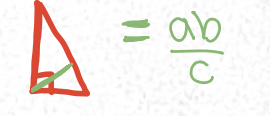 <p><span>The line drawn from the right angle perpendicular to the hypotenuse</span></p>