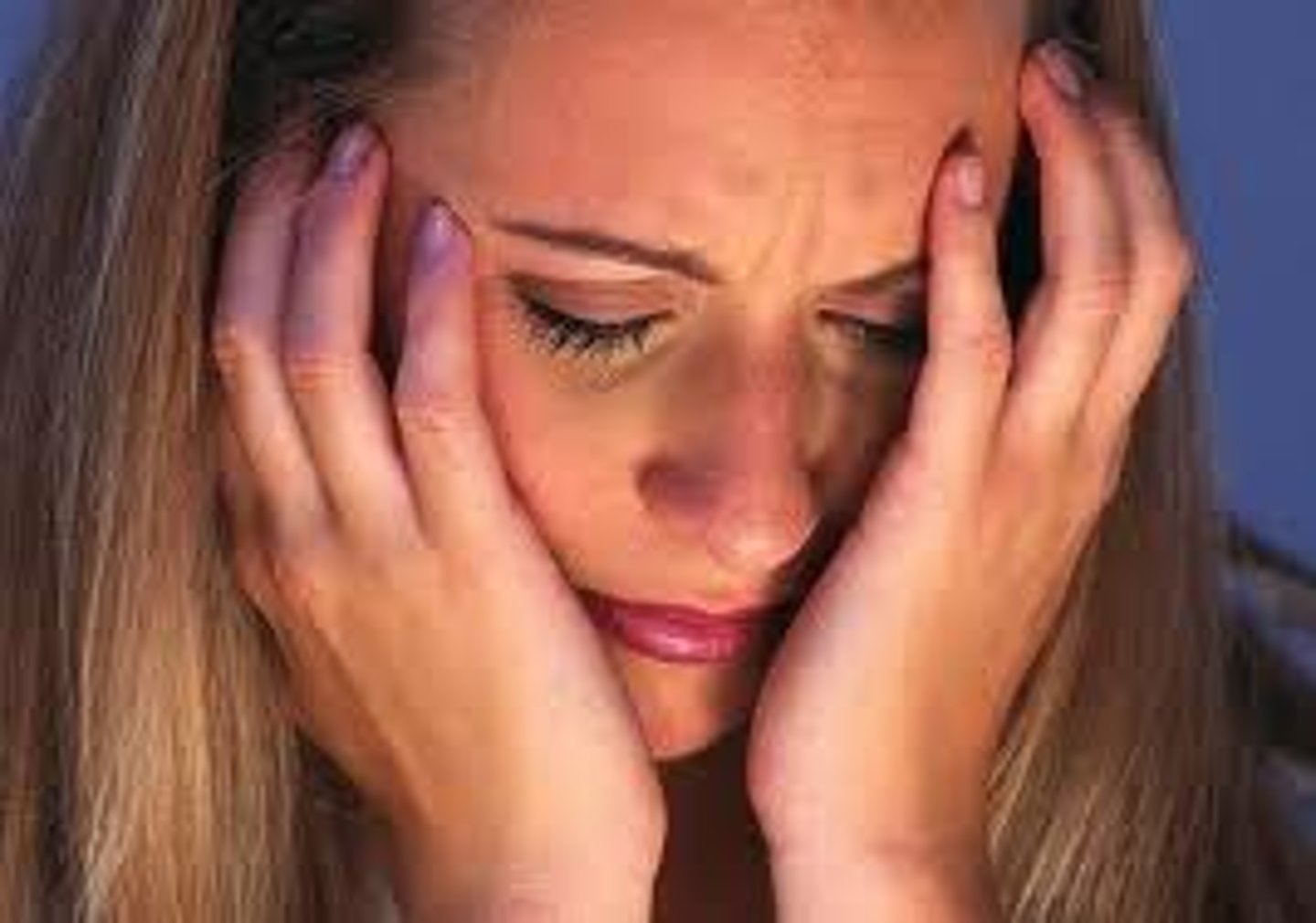 <p>She had a car accident,</p>