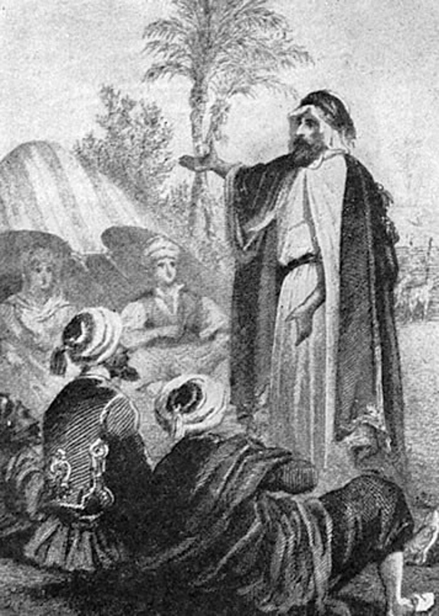 <p>Arab prophet; founder of religion of Islam.</p><p>-born in mecca was a merchant and founder of islam, most important and final prophet, at age 40 began to have revelations from allah from being visited by angel gabriel that became qur'an,</p><p>- united arabia under single monotheistic religion</p><p>-did one last pilgrmage to mecca and spoke last sermon, now pilgrimage known as hajj</p>