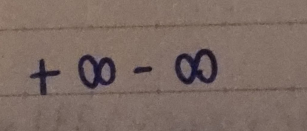 <p>an infinitely + # - an infinite #</p>