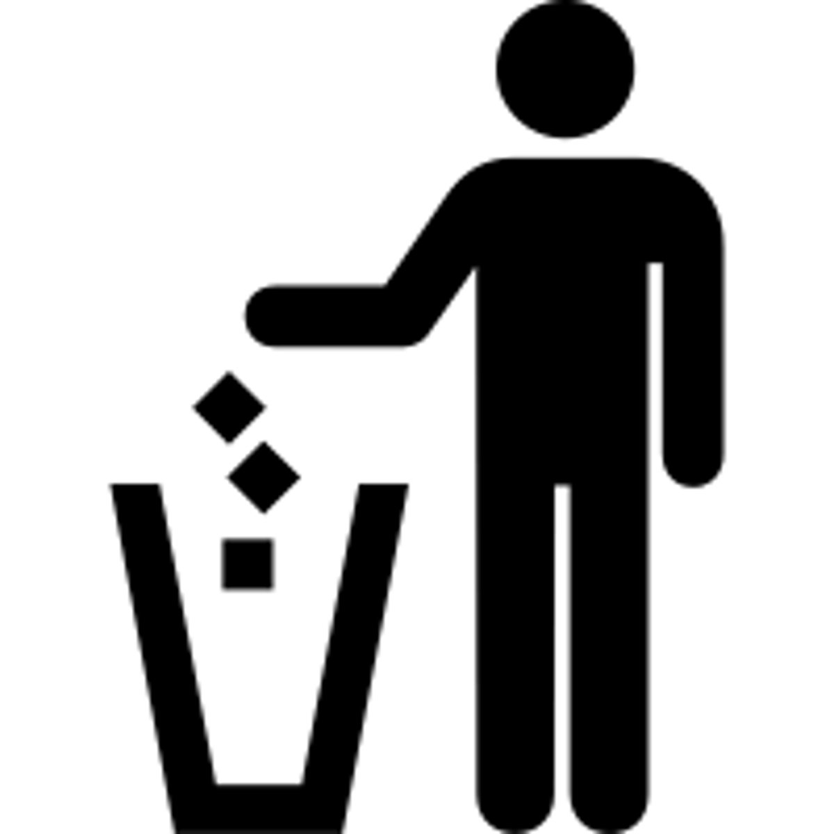 <p>to throw (in the trash) / to spill</p>