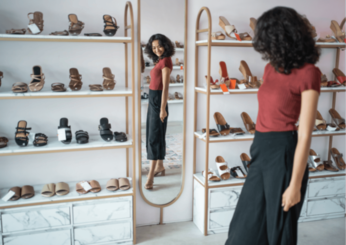 <p>a store where you can buy shoes.</p>