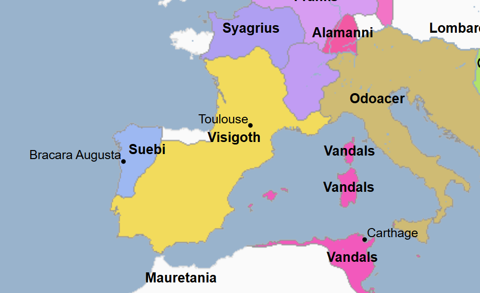 <ul><li><p>8th King of the Visigoths</p><ul><li><p>He is granted legal tenure of his conquests by Western Roman Emperor Julius Nepos</p></li></ul></li><li><p>He ruled the largest and most powerful of the Barbarian Kingdoms in Europe at the time </p><ul><li><p>Under his reign, the Visigoths controlled southwestern Gaul and most of Spain, except for the Suebi Kingdom in the northwest of Spain</p></li><li><p>He conquered the remainder of southern Gaul, up to the Italian frontier</p></li></ul></li><li><p>He issued his namesake law code to demonstrate he was just as good of a ruler as a Roman Emperor, it </p><ul><li><p>Was the first document published that recorded in writing Visigothic (German) law(s) into Latin </p></li><li><p>Helped reassure his subjects that the Visigothic Kingdom was administered according to the rule of law </p></li><li><p>Dealt with issues such as land tenure</p></li></ul></li><li><p>He heavily persecuted Nicene Christians</p><ul><li><p>He exiled bishops</p></li><li><p>He forbade cities with exiled bishops to ordain successors</p></li></ul></li></ul><p></p>