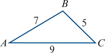 <p>use the cosine rule to find angle A to one decimal place</p>