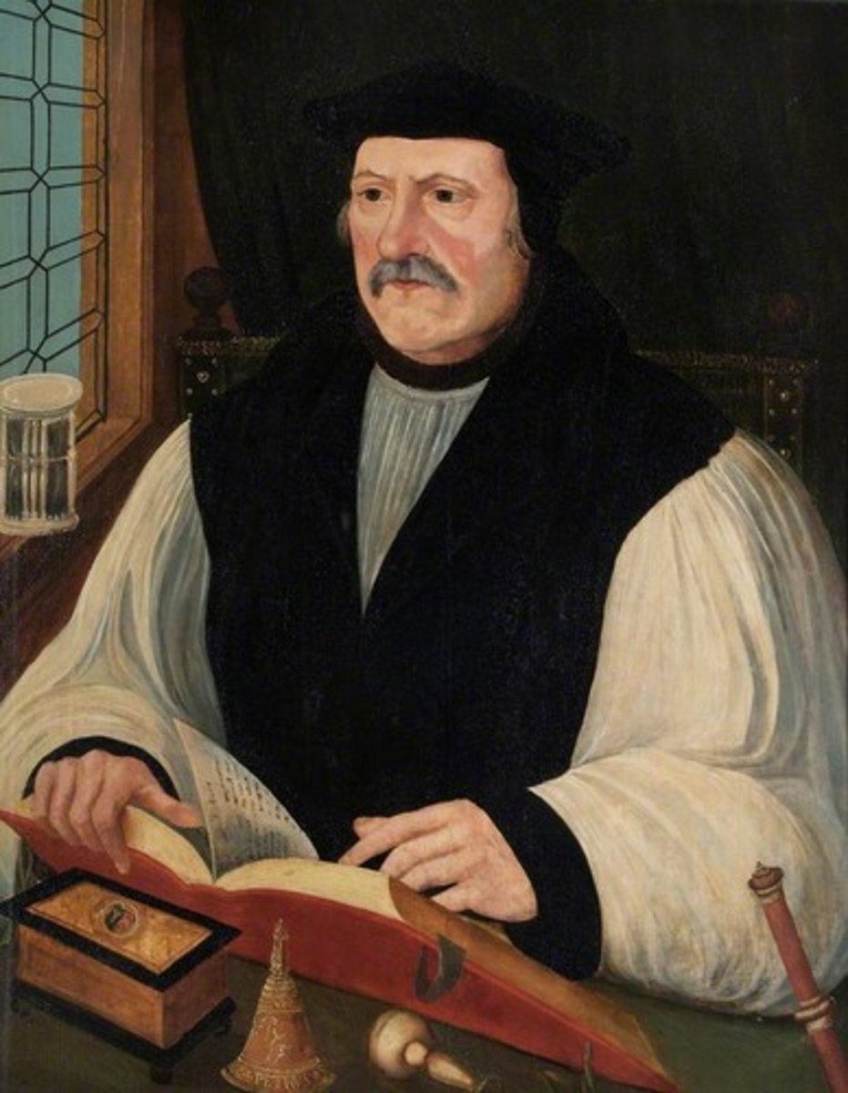 <p>Matthew Parker, who had been chaplain to Anne Boleyn</p>