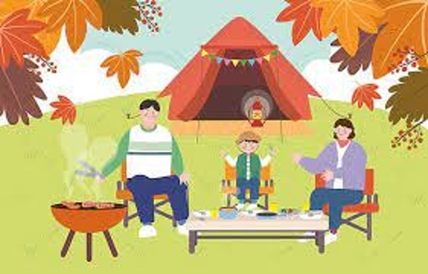 <p>to go camping</p>