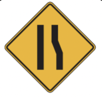 This sign is used to warn drivers about: