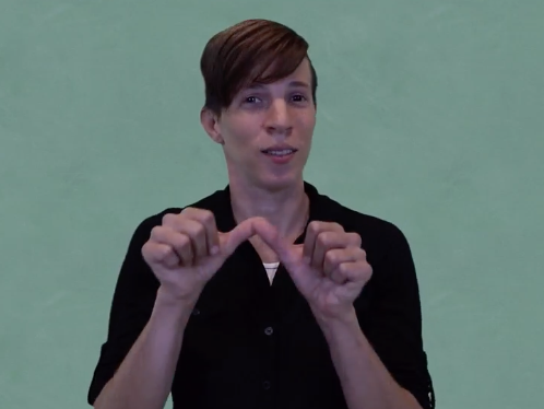 <p>Sign&nbsp;“continuing” (as shown) by placing your two thumbs together and moving both hands forward twice; then fingerspell&nbsp;“Ed” (for&nbsp;“education”)</p>