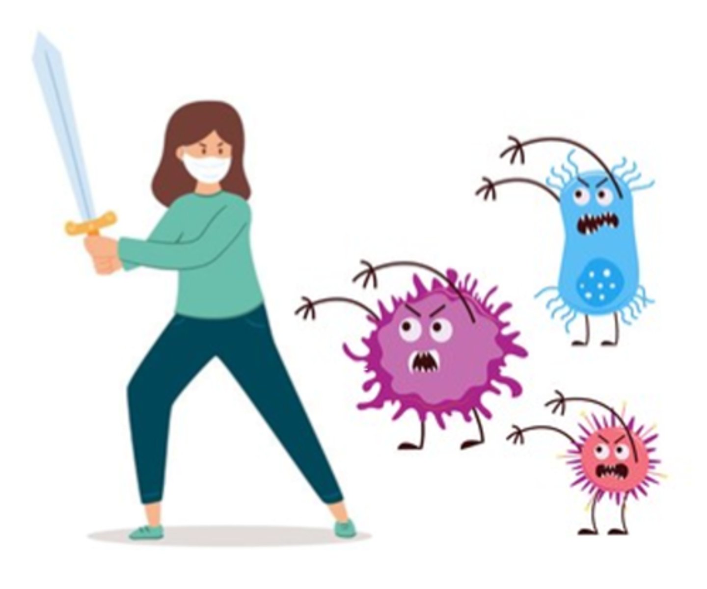 <p>relating to the destruction of bacteria</p>