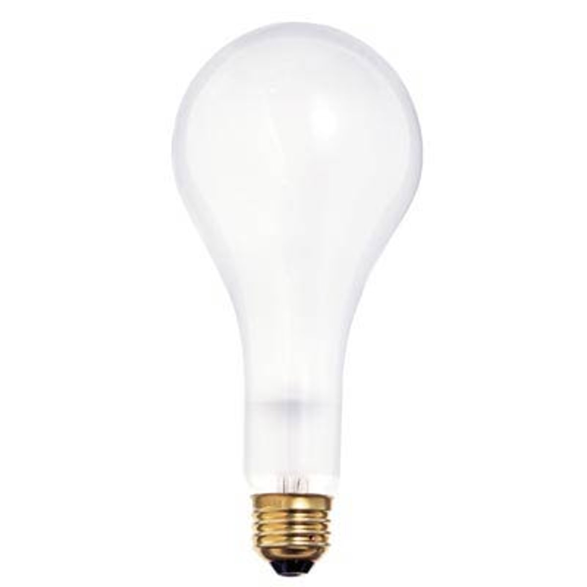 <p>Incandescent lamp with a <strong><u>pear-shaped </u></strong>bulb for large incandescent lamps</p>