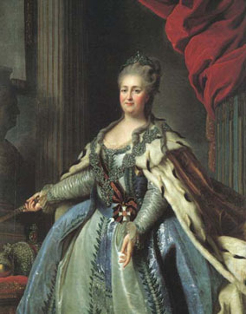 <p>Enlightened Absolutist who expanded Russian territory and corresponded with Voltaire, promoting education and limited reform.</p>