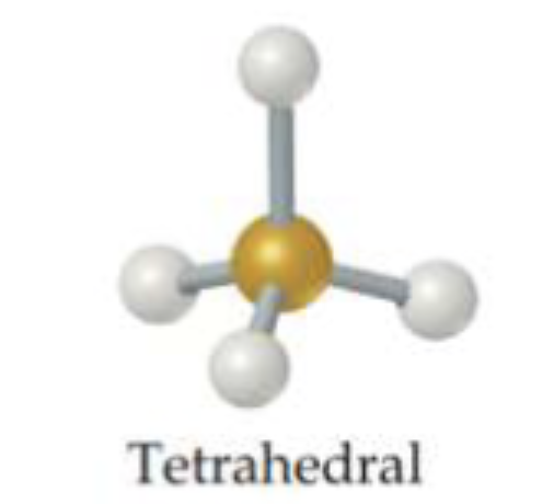 <p>tetrahedral</p>