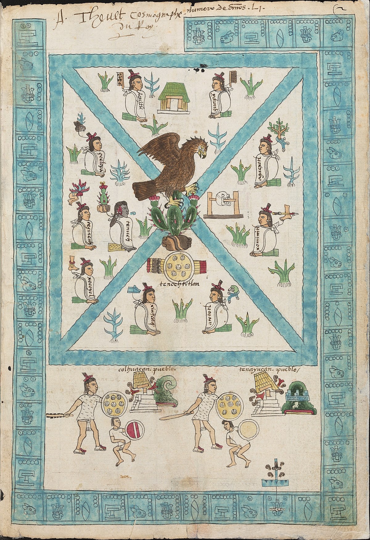 <p>First page of the Codex Mendoza</p>