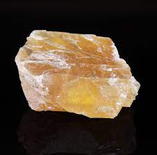 <p>Mineral: Calcite</p><p><span>Distinguished by its softness (3), its perfect cleavage, light color, vitreous luster. Distinguished from </span><a target="_blank" rel="noopener noreferrer nofollow" href="https://geologyscience.com/minerals/dolomite/?amp">dolomite</a><span> by the fact that fragments of calcite effervesce freely in cold hydrochloric acid, whereas those of dolomite do not. Distinguished from aragonite by having lower specific gravity and rhombohedral cleavage.</span></p>