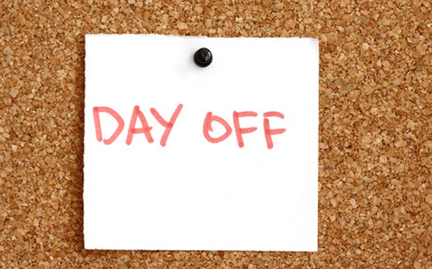 <p>day off</p>
