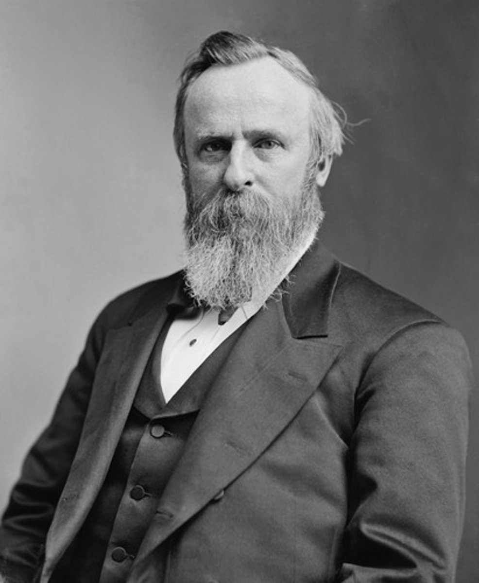<p>Rutherford Hayes 1877-1881 (Republican)</p>