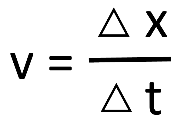 <p>speed <span style="color: purple">(ms<sup>-1</sup>)</span> = distance<span style="color: purple"> (m)</span> / time <span style="color: purple">(s)</span></p>