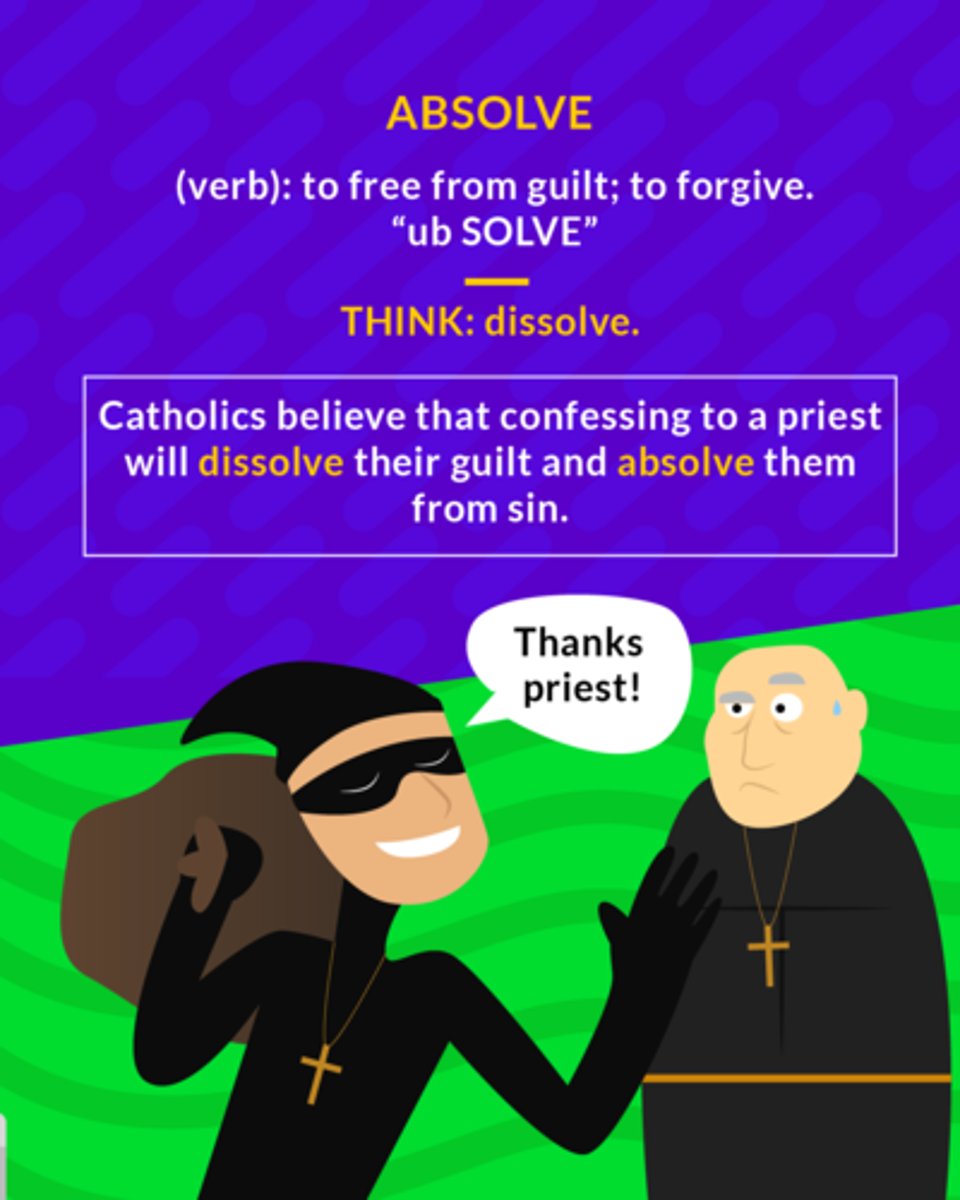 <p>(v.) to clear from blame, responsibility, or guilt</p><p>synonyms: acquit, exonerate, vindicate, excuse, pardon</p><p>(v.) to free from guilt</p>