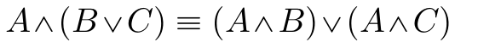 <p>Sort of like the distributive, no signs are flipped.</p><p>(Disjunction Distributing Over Conjunction same idea)</p>