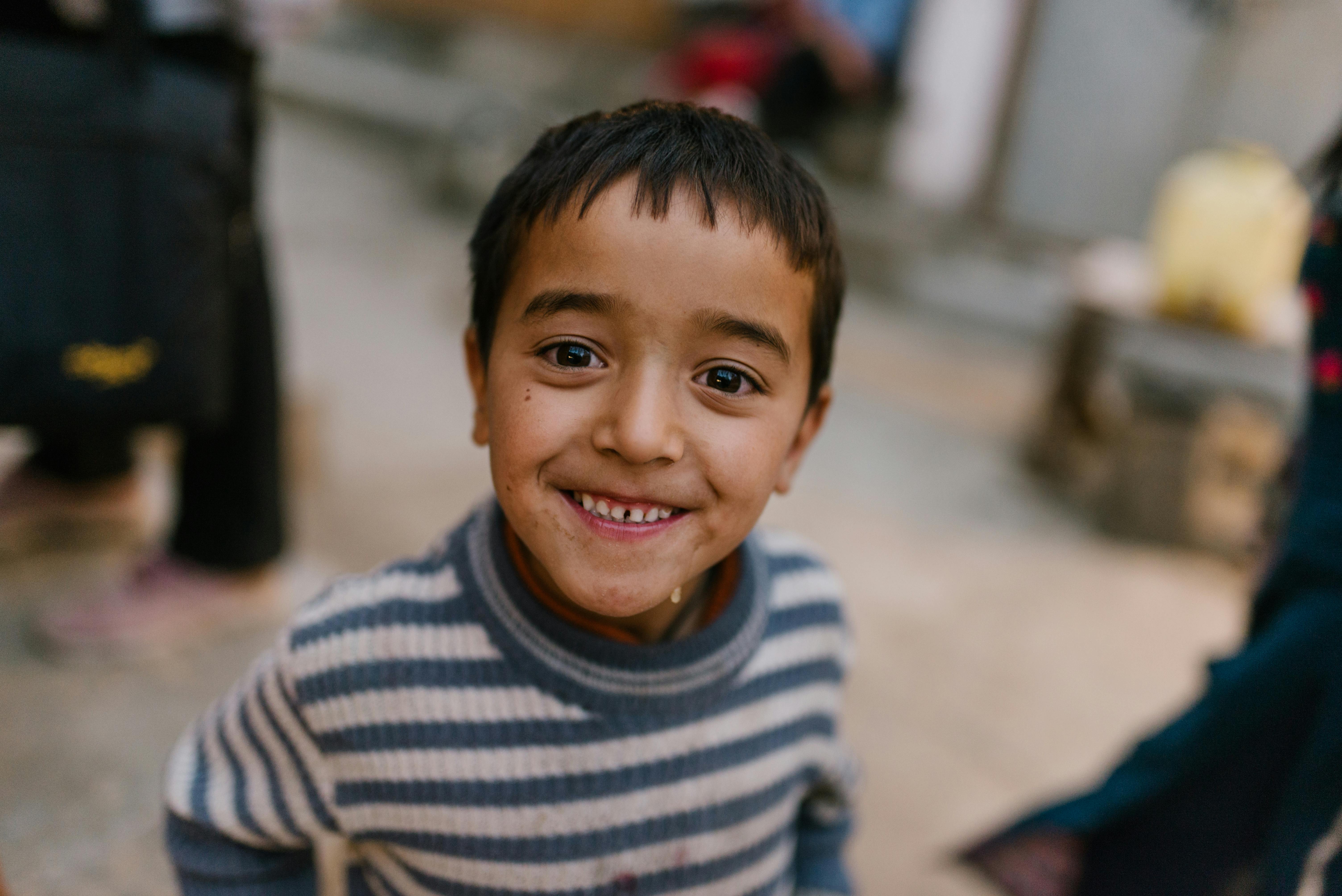 <p><strong>Cheerful </strong><em>(adjective)</em></p>