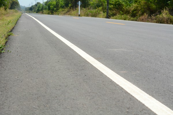 Solid white lines

