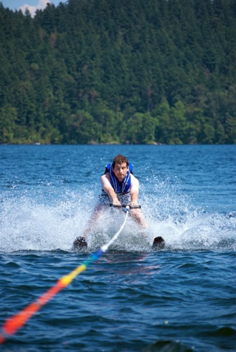 <p>water skiing</p>