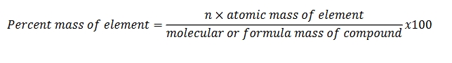 <p>n denotes the number of the element in question within the compound</p>
