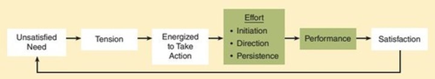<p>Motivation and performance are influenced by the relationship between effort, performance, and rewards.</p>