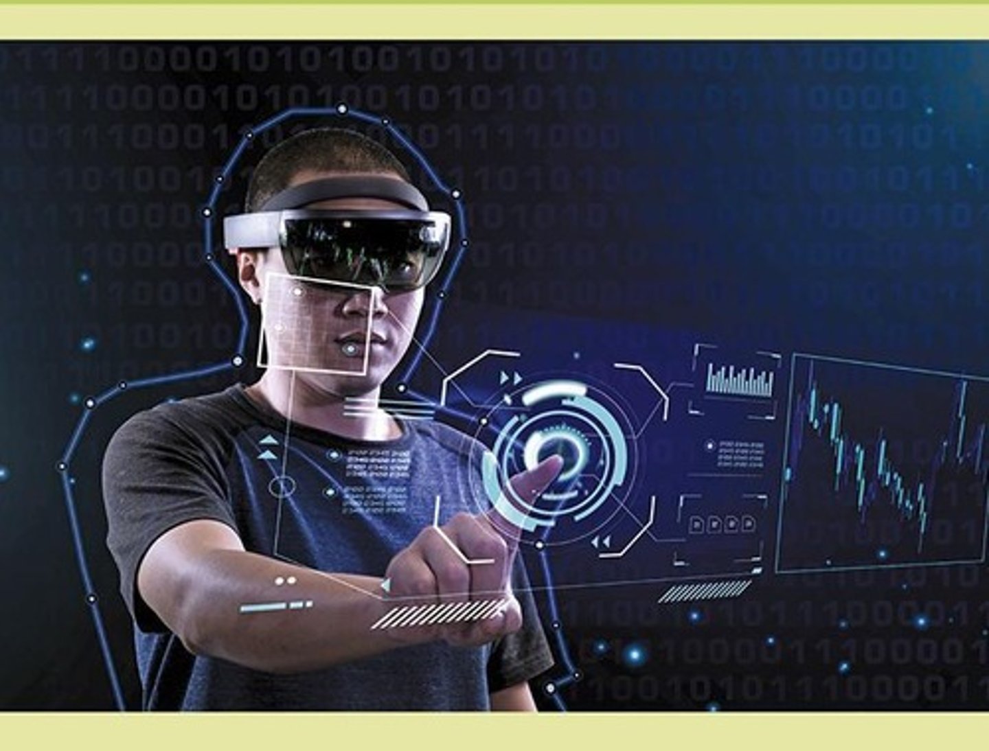 <p>A computer-generated simulation that immerses users in a three-dimensional, interactive environment.</p>