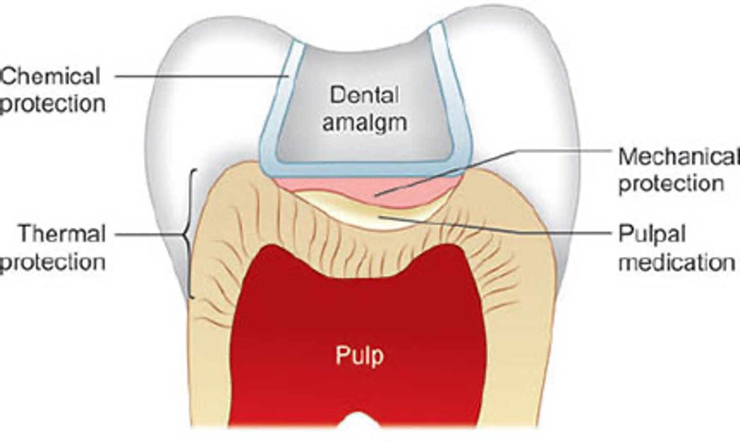 <p>Indications for _____ ____</p><p>- If sensitivity is expected </p><p>- If pt has large active carious lesions that could affect the pulp </p>