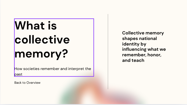 <p>What is Collective Memory?</p>