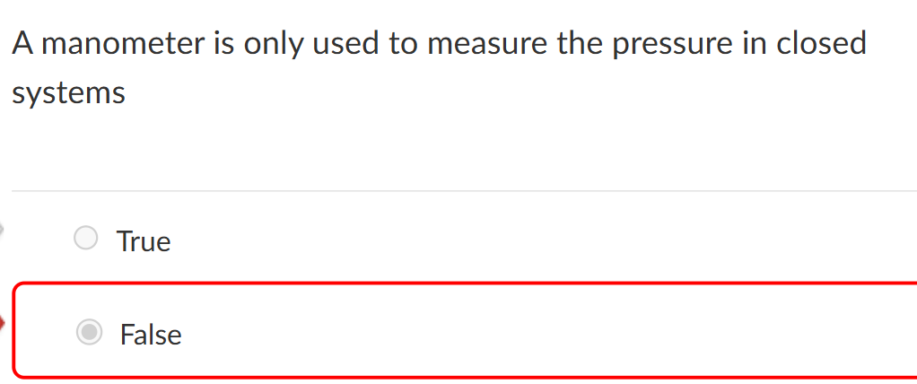 <p>a manometer is only used to measure</p>