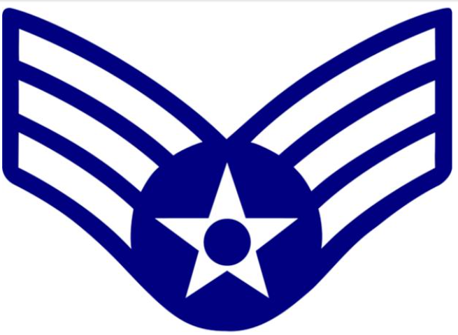 <p>Senior Airman - 3 stripes </p>