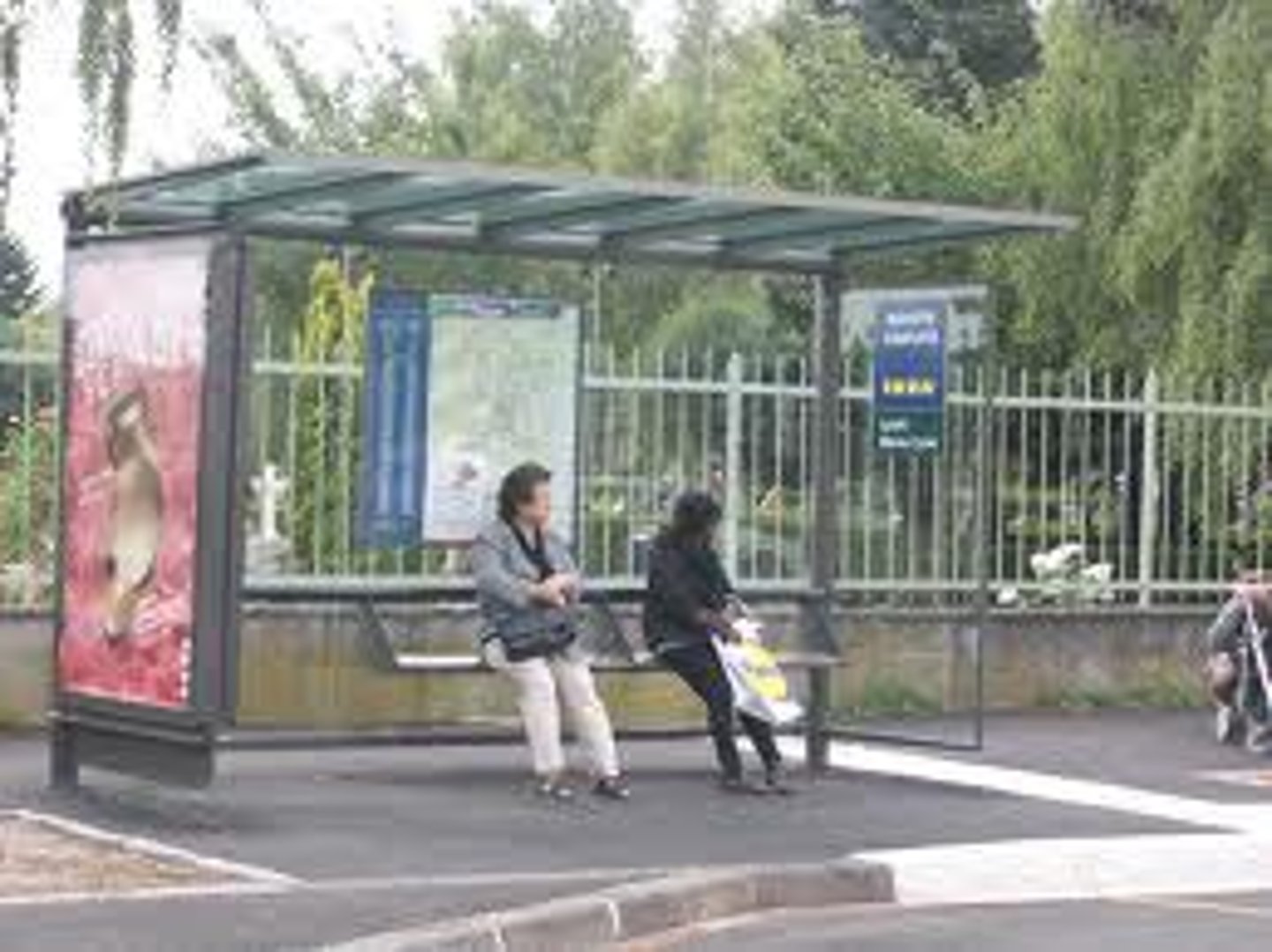 <p>a bus stop</p>