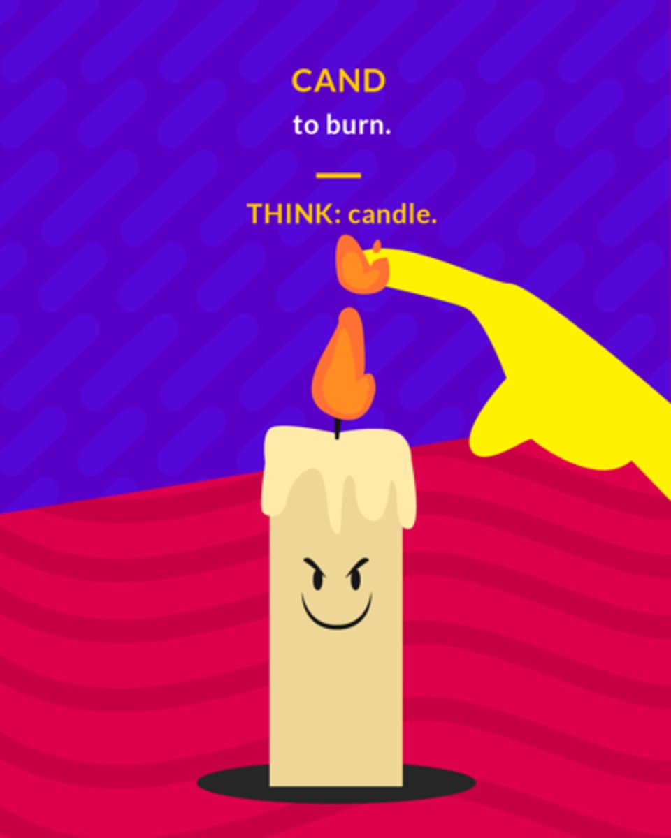 <p>to burn</p>