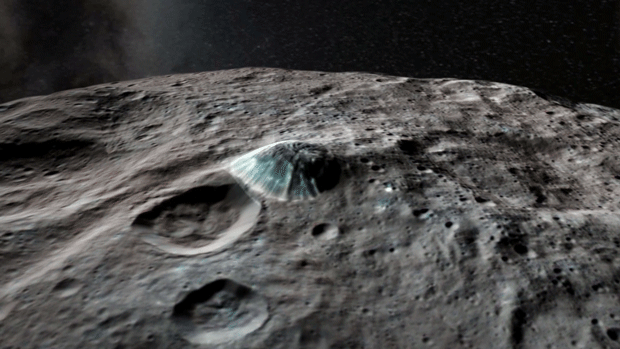 <p><span>What is the best explanation for this dome shaped mound on Ceres?</span></p><p><span>A. </span>The mound was formed by tectonic deformation.</p><p><span>B. </span>Cryovolcanism (ice volcano).</p><p><span>C. </span>It is the central peak of an impact crater.</p><p><span>D. </span>Erosion of the other rocks away from a resistant mass of igneous rock.</p>