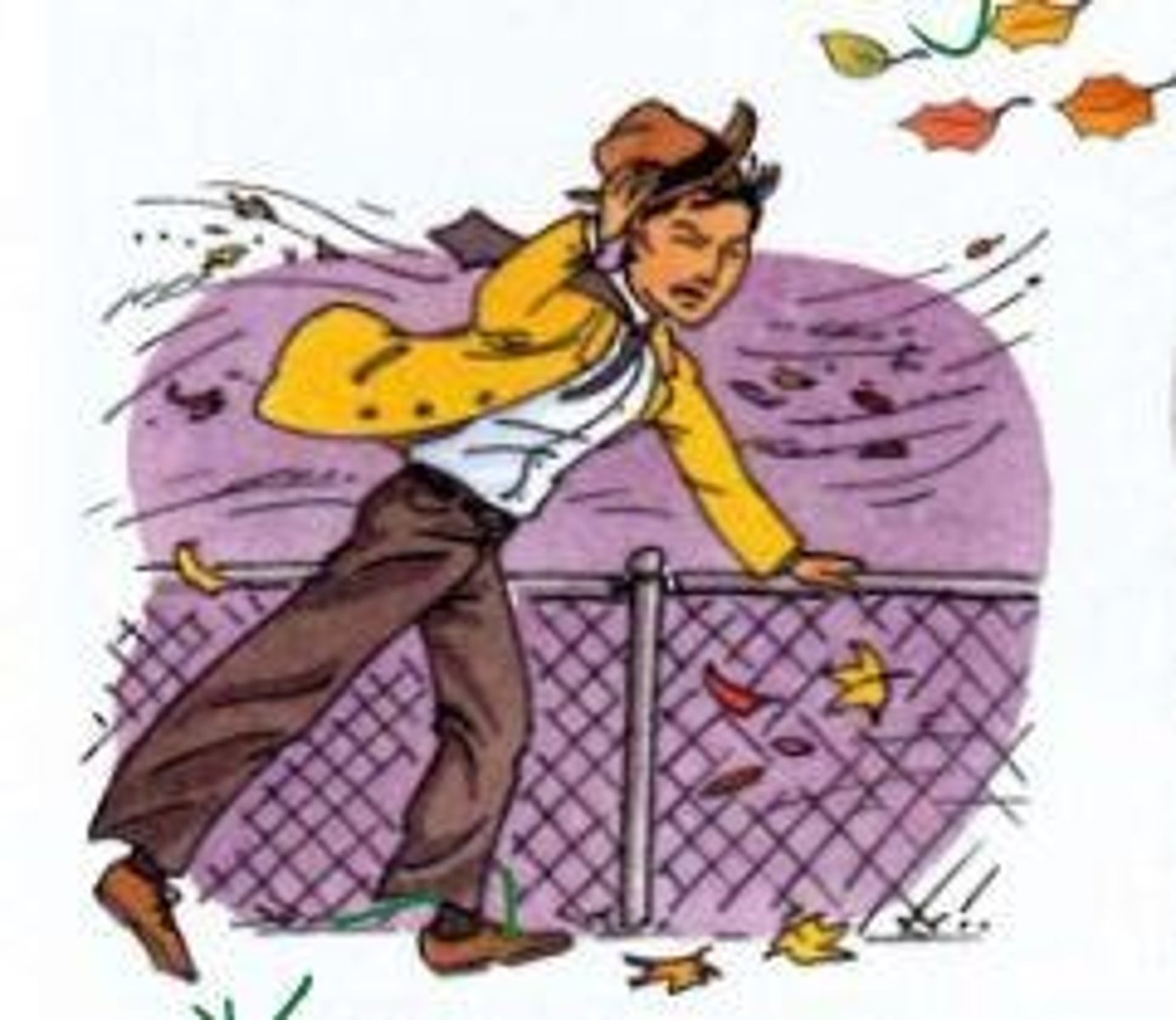 <p>It's windy.</p>