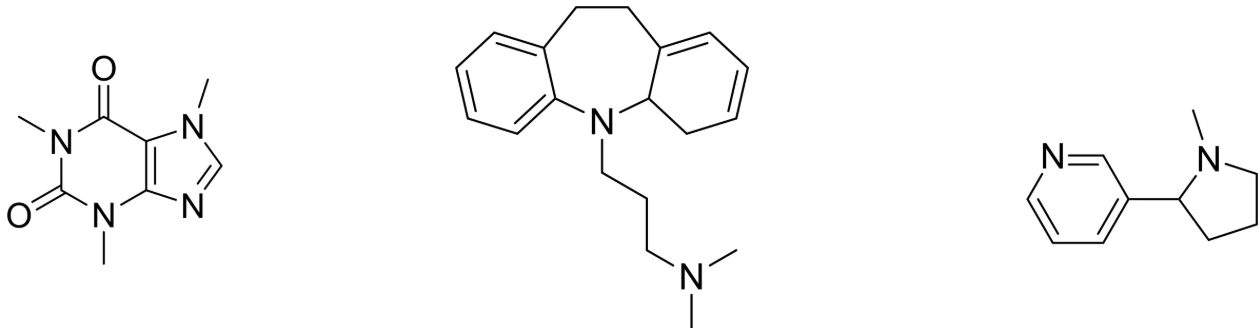 <p>Which drug is least likely to be ionized in the blood and why?</p>