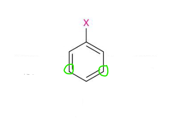 <p>What would the aromatic compounds be named if substituients were put here (GREEN)</p>