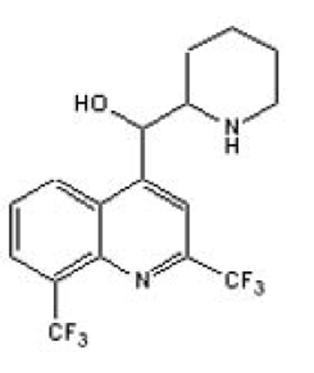 <p>similar action to chloroquines, but effective against many chloroquine-resistant strains</p>