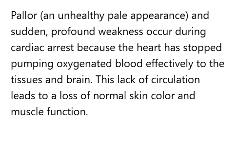 <p>B. Pallor and weakness</p>